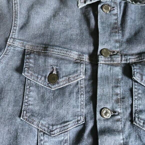 Jack and Jones Denim Jacket Men's Med. Trucker Jean Dark Blue Jeans Intelligence - Picture 3 of 10